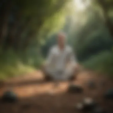 Cultivating Inner Peace through Mindfulness Meditation Mindfulness meditation practice in a serene setting