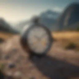 A serene landscape illustrating the passage of time