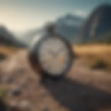 The Passage of Time A serene landscape illustrating the passage of time