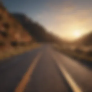 Journey Through Time A winding road representing the journey of life