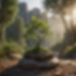 A serene landscape symbolizing personal growth