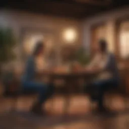 A cozy setting for intimate discussions