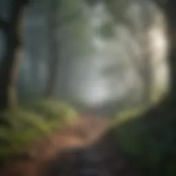Misty Forest Path