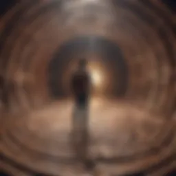 A labyrinth symbolizing the journey of self-discovery and overcoming weaknesses.