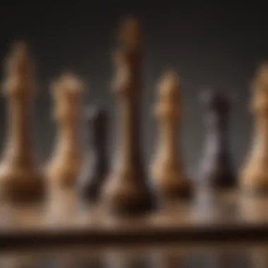 The Art of Strategy A strategic chessboard representing critical thinking.