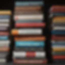 A stack of influential self-help books