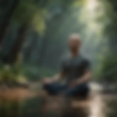Mindfulness in Action A person practicing mindfulness meditation