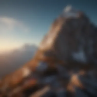 Achievement and Aspiration A mountain peak denoting achievement and aspiration