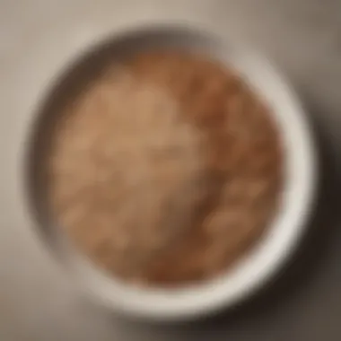The Role of Whole Foods in Cognitive Health A close-up of a plate filled with whole grains, nuts, and seeds, symbolizing healthy eating