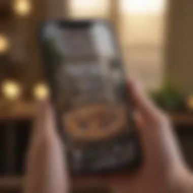 User-Friendly Gratitude App A smartphone displaying a gratitude app interface