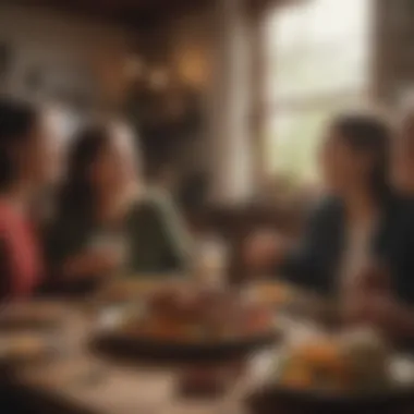 The Joy of Gratitude Among Friends A cozy gathering of friends sharing uplifting thoughts