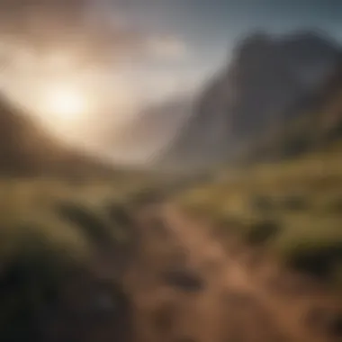 The Journey of Discovery A serene landscape symbolizing the quest for knowledge