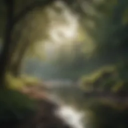 A serene landscape signifying peace and tranquility brought by kindness