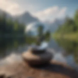 A serene landscape representing inner peace and emotional balance