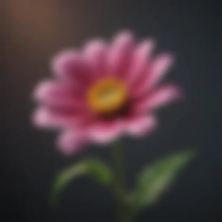 A blooming flower symbolizing personal growth through guilt