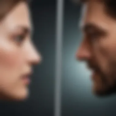 A pathway diverging, illustrating choices influenced by guilt