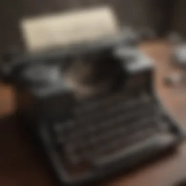 The Art of Expression A vintage typewriter representing the art of expression
