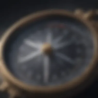 Navigating Life's Journey: The Compass of Purpose A close-up of a compass representing direction and purpose