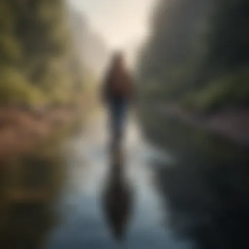 A serene landscape representing self-discovery