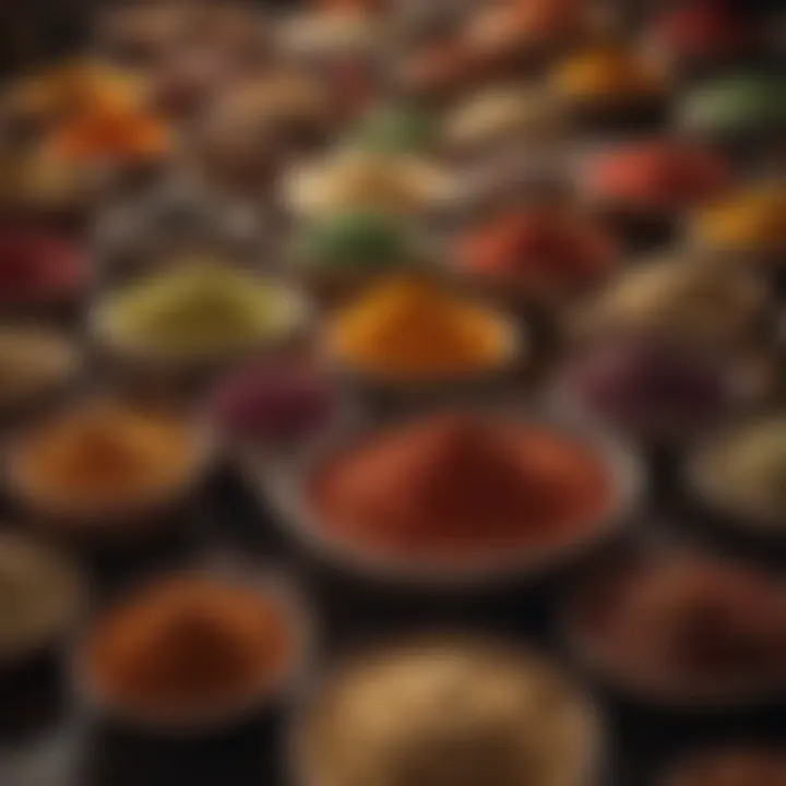 Colorful Spices and Seasonings