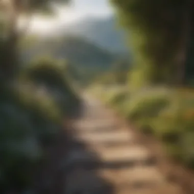 Pathway to Personal Aspirations A serene landscape symbolizing personal growth and direction.