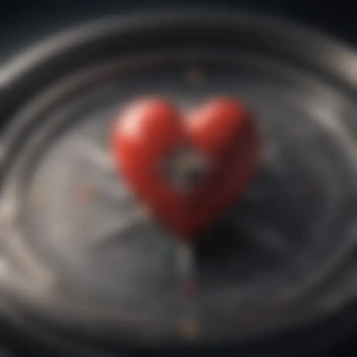 Illustration of a compass pointing towards a heart