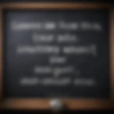 Words to Uplift and Motivate An inspiring quote on a chalkboard