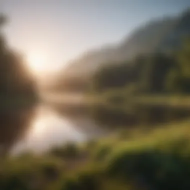 Cultivate Inner Peace and Confidence A peaceful landscape symbolizing calmness