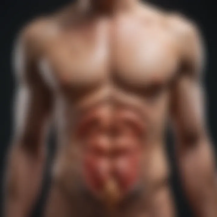 Graph showing gut health and metabolic processes