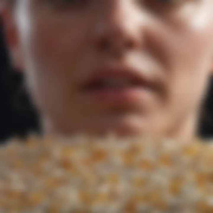 Visual representation of probiotics in food