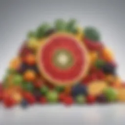 A vibrant assortment of colorful fruits and vegetables rich in antioxidants