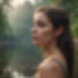 A serene landscape reflecting self-reflection and tranquility