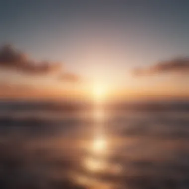 Visualization of a sunrise over a horizon reflecting hope and new beginnings