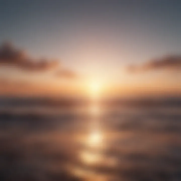 Visualization of a sunrise over a horizon reflecting hope and new beginnings