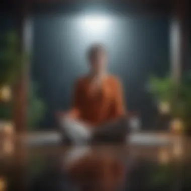 A peaceful scene of a person meditating, representing emotional well-being and balance.