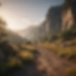 A serene landscape representing self-discovery