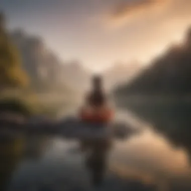 Inner Peace and Self-Acceptance A serene landscape symbolizing inner peace and self-acceptance