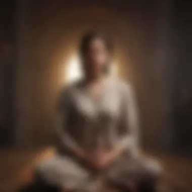 Meditation for Emotional Balance A person meditating, reflecting emotional balance and control