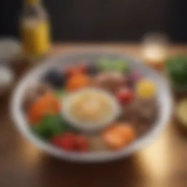 Structuring a Healing Diet Balanced plate showcasing dietary modifications