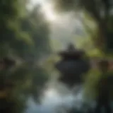 A serene landscape promoting tranquility