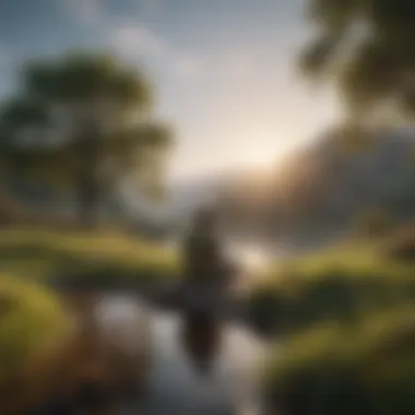 Embracing Tranquility for Mental Wellness A serene landscape promoting mental clarity