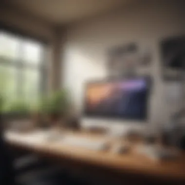 Serene Workspace for Effective Organization A serene workspace showcasing organization techniques
