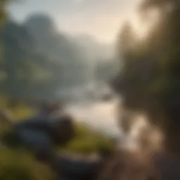 A serene landscape representing tranquility and mental clarity.