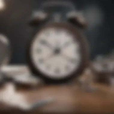 Mastering Time for Clarity A planner and clock symbolizing effective time management.