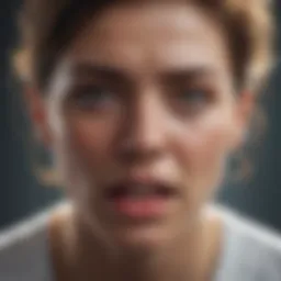 Visual representation of emotional turmoil