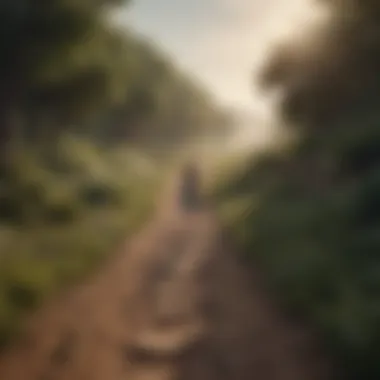 A pathway leading through a serene landscape, representing the journey towards equality.