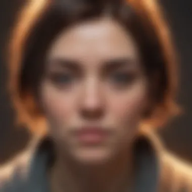 The Enigmatic Introvert Abstract representation of introverted personality