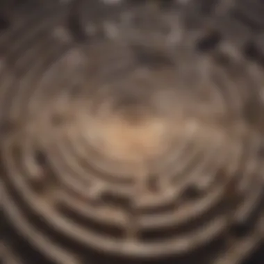 Illustration of a labyrinth symbolizing the journey to self-discovery