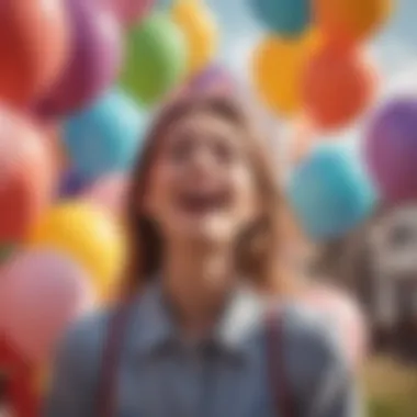 Joyful Moments in Colorful Balloons