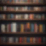 A collection of self-help books arranged on a shelf, showcasing various titles.